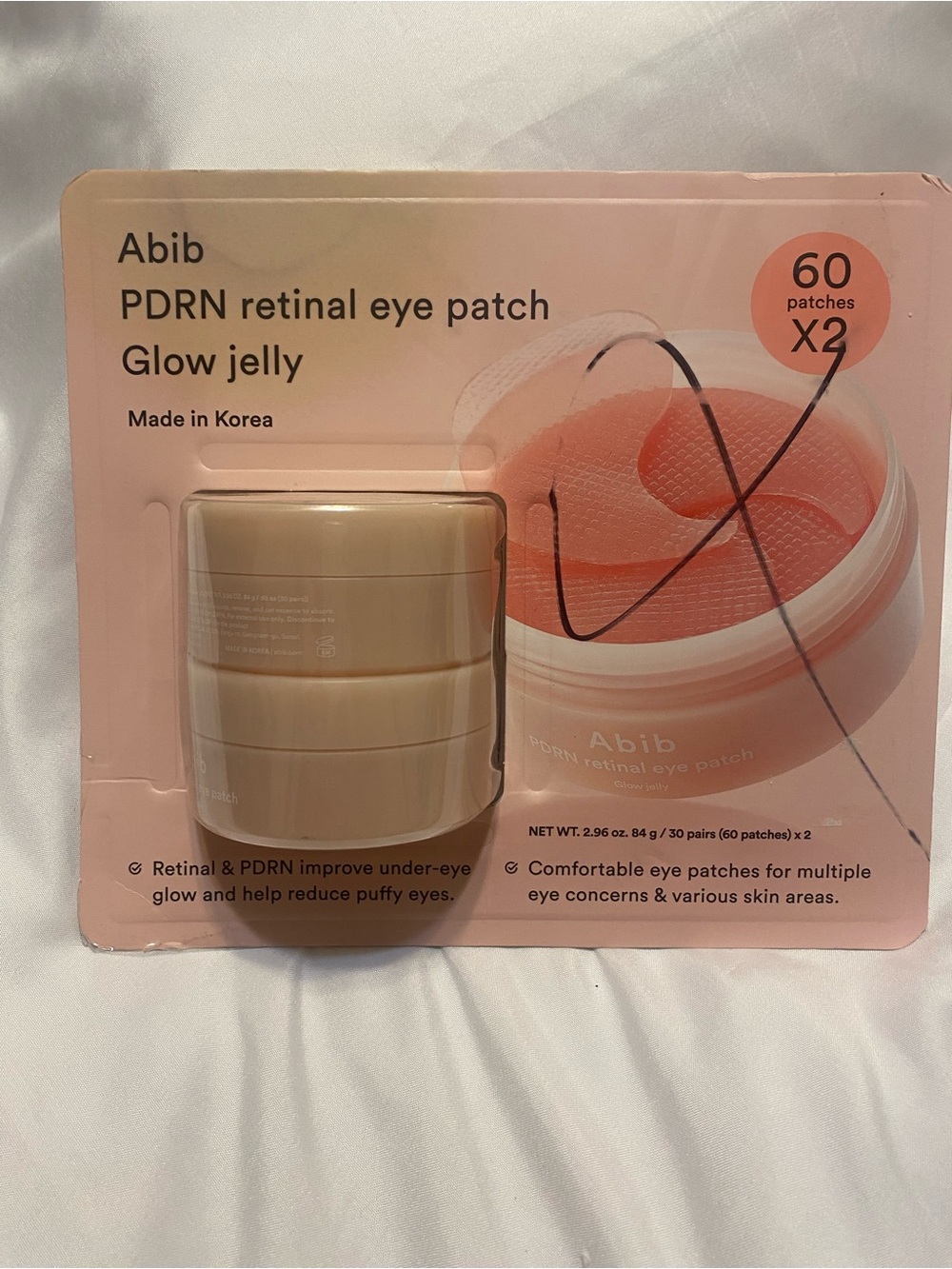 PDRN Retinal Eye Patch Glow Jelly - Peach